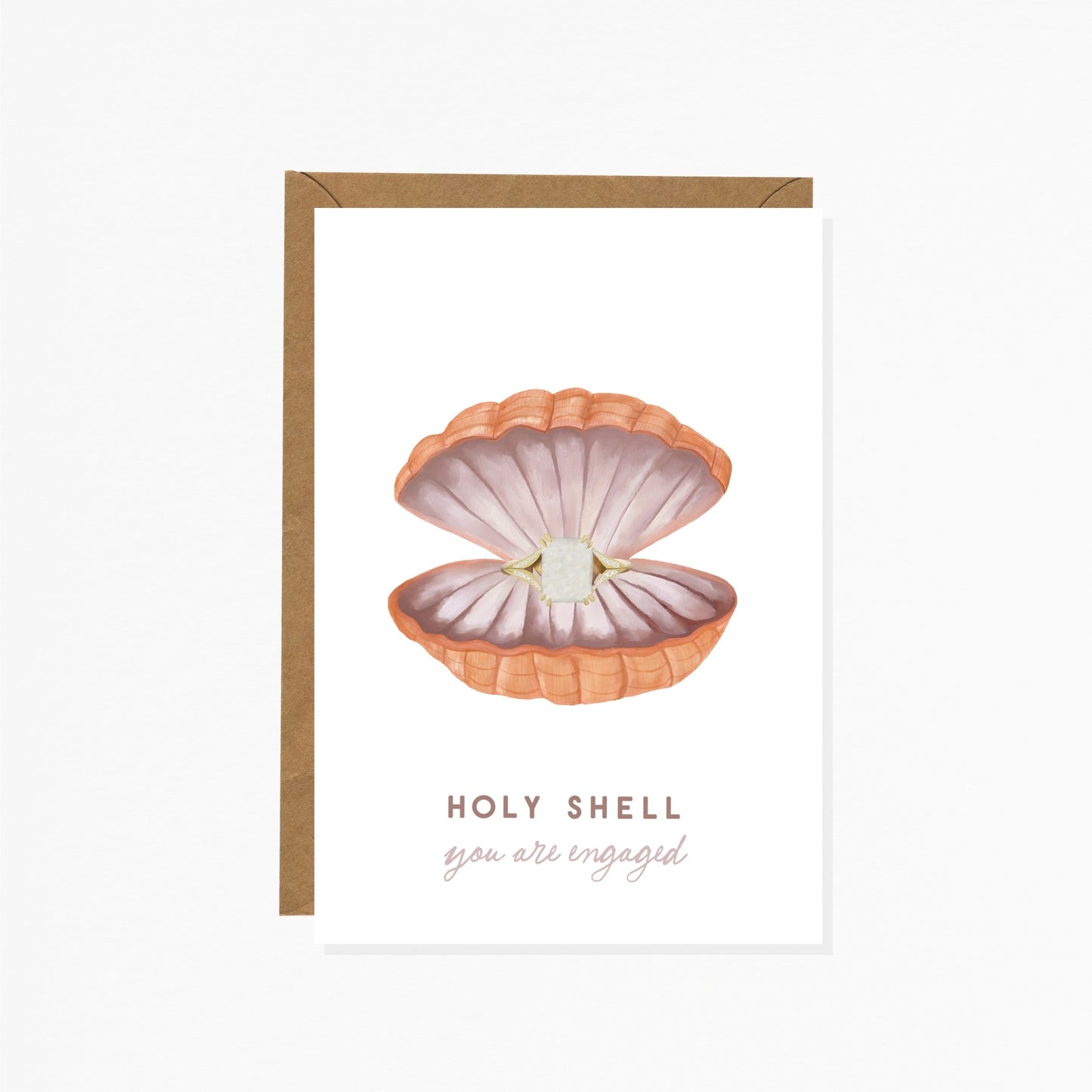 Holy Shell Engagement Greeting Card