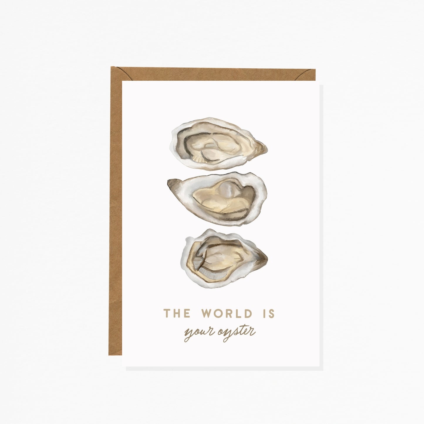 The World is Your Oyster | New Beginning Greeting Card
