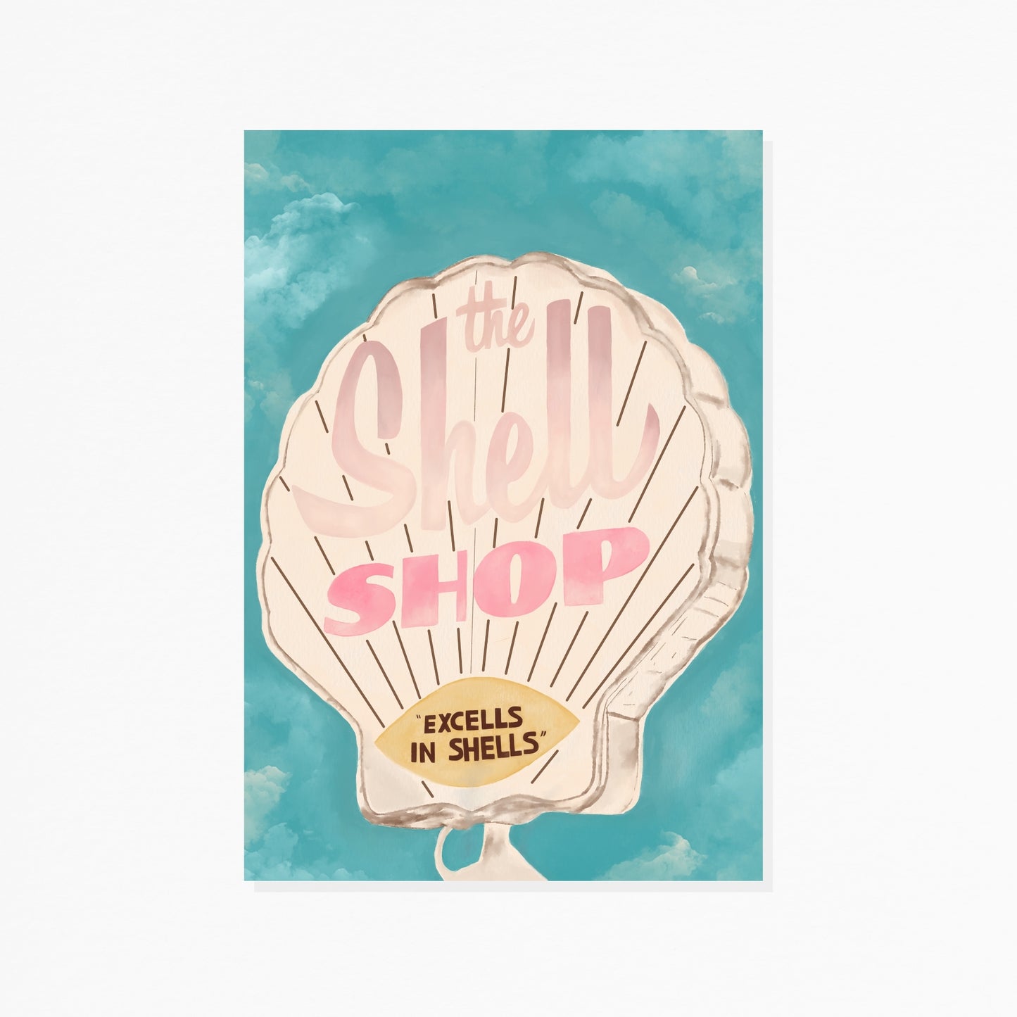 Shell Shop Sign | Art Print