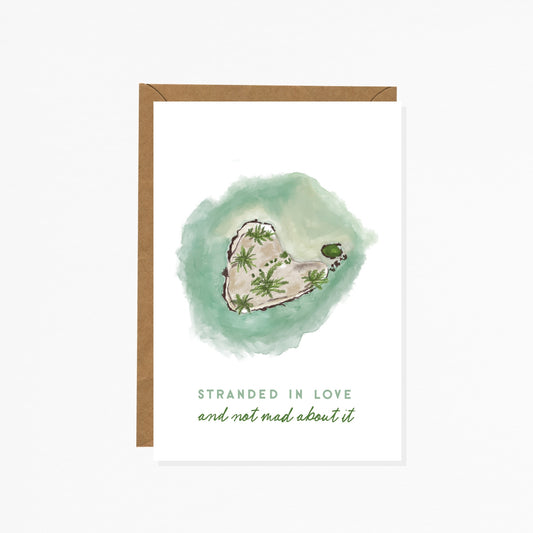 Stranded in love and not mad about it