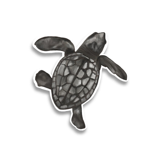 Baby Leatherback Turtle Watercolor Sticker