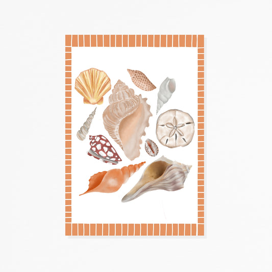 Shell Watercolor Art Print