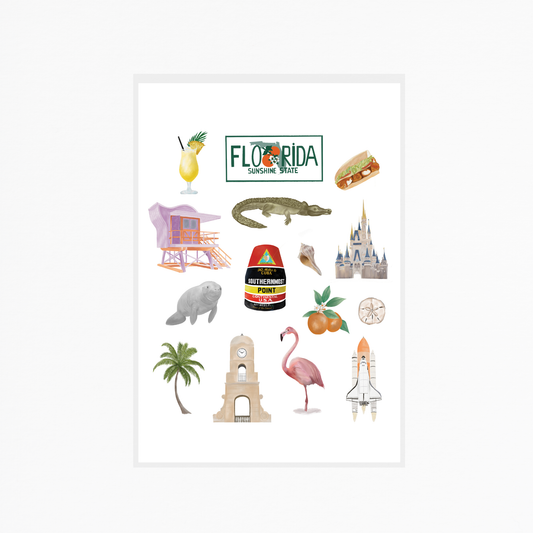 Florida Illustrations | Art Print