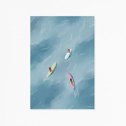 Waiting On The Wave - Art Print